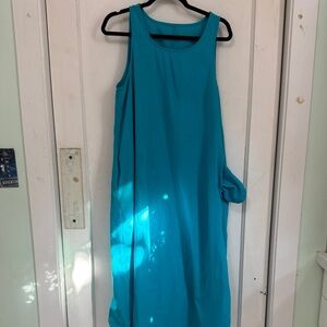 100% cotton MAXI dress, L